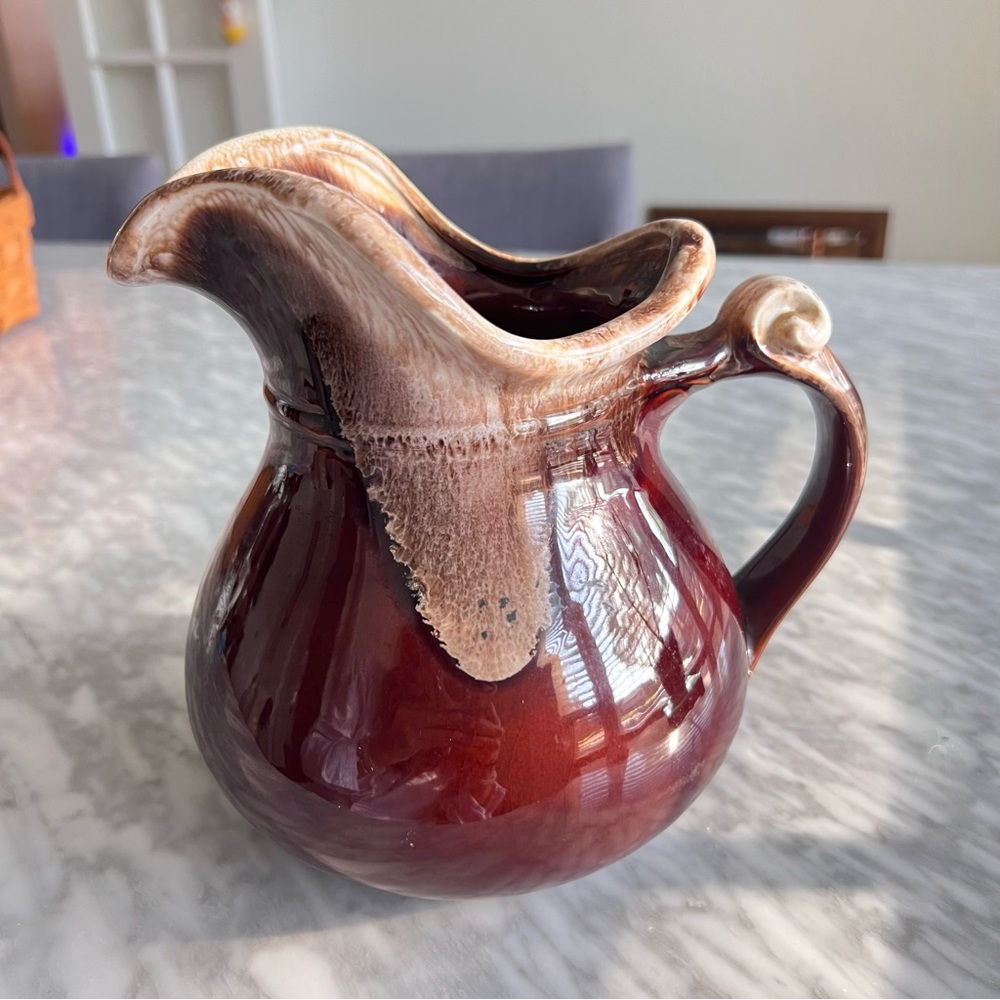 McCoy Handcrafted Pottery Pitcher Vase 8”